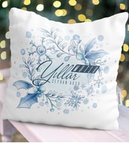 BK Gift Kişiye Özel Yılbaşı Mutlu Yıllar Temalı  Yastık - 12