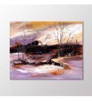 Arty Tablo Dağ Evi Tablo (Karışık)