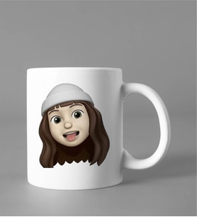 Emoji Kız Stiker Kupası