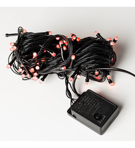 Yılbaşı Kırmızı Led Işık Eklemeli 80 Ampul 8 Metre