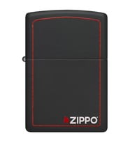 Zippo Çakmak Siyah Kırmızı Border Black Z-Border 218zb-000056