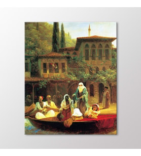 Arty Tablo İstanbul Kumkapı'da Sandal Gezintisi Tablo (Karışık)