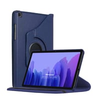 Microsonic Samsung Galaxy Tab A7 T500 Kılıf 360 Rotating Stand Deri Lacivert