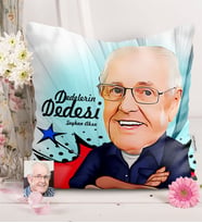 BK Gift Kişiye Özel Dedelerin Dedesi Karikatürlü  Yastık  1