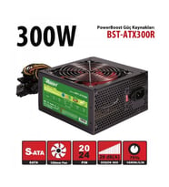 Power Boost Bst-Atx300R 300W 12Cm Kırmızı Fan Siyah Atx Power Supply (Retail Box)