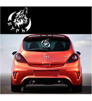 Göktürkçe Türk - Kurt - Hilal Araba Sticker Yapıştırma