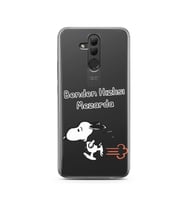 Snoopy Tasarımlı Süper Şeffaf Silikon Telefon Kılıfı Huawei Mate 20 Lite 