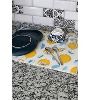 Baskılı Bulaşık Kurutma Matı 46x36 Cm Kurulama Bezi Örtüsü Mf-055