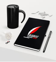 BK Gift Kişiye Özel Avukat Temalı Siyah Defter Kalem ve Termos Mug Seti - 8 (Model 1)