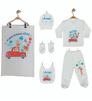 Pia Baby Gl 1902-07 İsme Özel Battaniye Zıbın Set