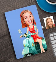 BK Gift Kişiye Özel Bayan Karikatürlü Defter-23