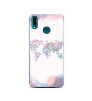 Gökkuşahı Harita Tasarım Süper Şeffaf Silikon Telefon Kılıfı Huawei Y9 2019