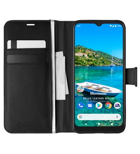 Microsonic General Mobile GM 10 Kılıf Delux Leather Wallet Siyah