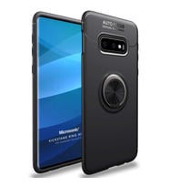 Microsonic Samsung Galaxy S10e Kılıf Kickstand Ring Holder Siyah