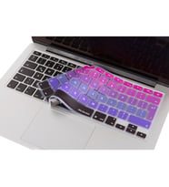 Laptop MacBook Air Pro Klavye Koruyucu 13-15-17inc Avrupa İngilizce A1466 Ombre (Pembe-Mavi)