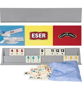 Eser Plastik Okey Takımı (Açık Gri)
