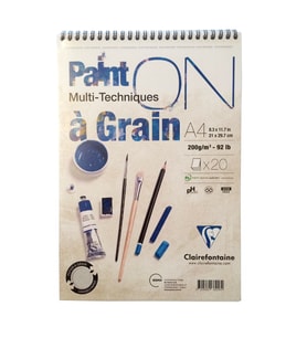 Clairefontaine Paint On Teknik Blok Spiralli 200g A4