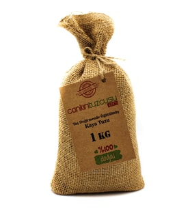 Çankırı Tuzcusu Taş değirmende öğütülmüş 1 kg Kaya Tuzu 