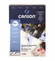 Canson Mix Media Spiralli Çizim Defteri 200g A5 20 Yaprak