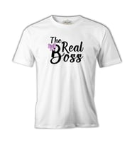 The Real Boss Beyaz Erkek Tshirt