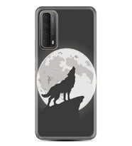 Kılıfland Huawei P Smart 2021 Kılıf Silikon Resimli Kapak Wolf of The Moon Stok 1064