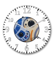 Star Wars Duvar Saati Bombeli Gercek Cam