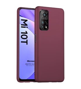 Microsonic Matte Silicone Xiaomi Mi 10T Kılıf Mor
