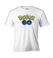 Pokemon Go - Logo Beyaz Erkek Tshirt