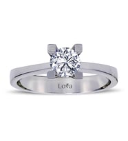 Lova E Renk 0,70 Karat Pırlanta Tektaş Yüzük - 1050019