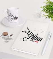 BK Gift Kişiye Özel Avukat Beyaz Defter Kalem Türk Kahvesi Fincanı Seti-9 (Model 1)