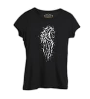 Tattoo - At Siyah Kadın Tshirt