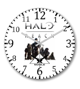 Halo Reach Duvar Saati Bombeli Gercek Cam