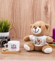 Kadınlar Günü Hediyesi Fincan ve Peluş Ayıcık