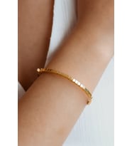Taşsız  Minimal Sarı Altın Bilezik