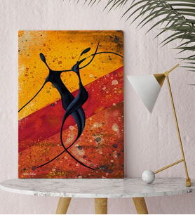 BK Gift Kişiye Özel Modern Soyut Kanvas Tablo 30x50cm 12