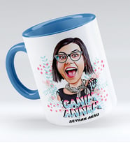 BK Gift Kişiye Özel Canım Annem Karikatür Kupa Bardak