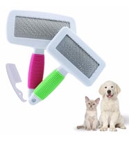 Kedi Köpek Telli Küçük Boy Tüy Bakım Seti Evcil Hayvan Tarama Fırçası (Karışık)