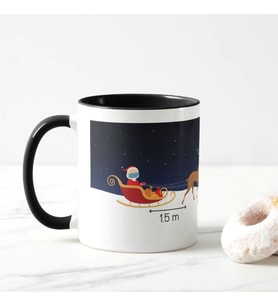 Sosyal Mesafeli Noel Baba Kupa Bardak