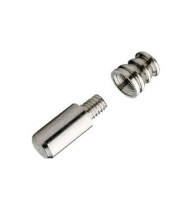 Vidalı Metal Raf Pimi 6mm (25 Adet) (Gümüş)