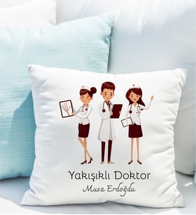 Kişiye Özel Yakışıklı Doktor Yastığı