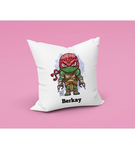 Ninja Kaplumbağalar Yastığı Kişiye Özel
