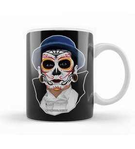 Dia De Los Muertos Day of the Dead Vampire Kupa Bardak Porselen