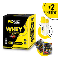 Ronic Nutrition Whey Ultimate Protein Tozu 4000 gr + Shaker ve 2 Adet Tek Kullanımlık Whey Protein Hediye