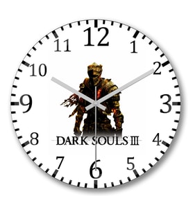 Chosen One Dark Souls  Duvar Saati Bombeli Gercek Cam