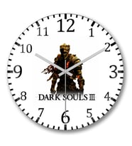 Chosen One Dark Souls  Duvar Saati Bombeli Gercek Cam