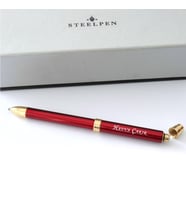 İsme Özel 3 Fonksiyonlu Steel Pen Metal Kalem (Bordo)