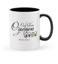 BK Gift Kişiye Özel Çocuk Gelişimi Öğretmeni Siyah Kupa Bardak  2