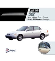 Honda Civic Krom Cam Çıtası 4 prç. 1996-2001 P. Çelik