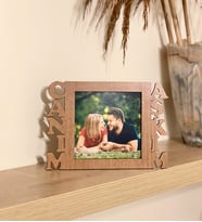 Kişiye Özel Fotoğraflı Canım Aşkım Mdf Çerçeve Ahşap