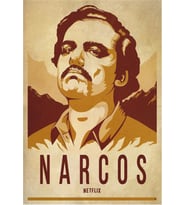 Narkos 70 cm x 100 Dev Kuşe Poster (silindir kolili kargo ile)